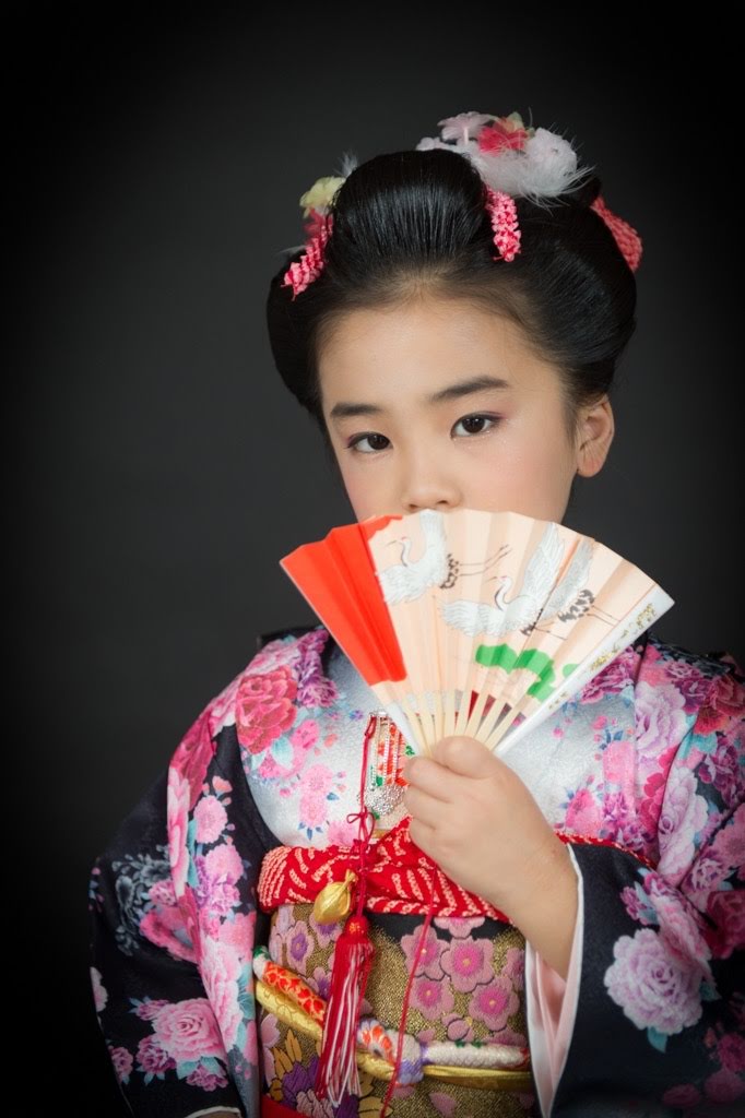 浅草のスタジオでの七五三撮影