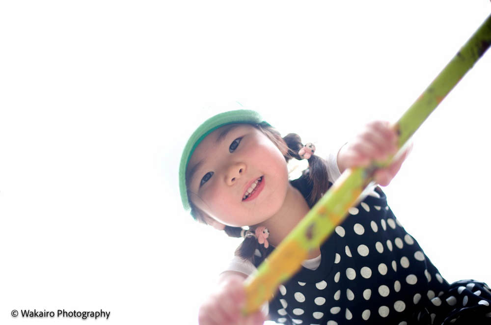 台東区の公園での子ども撮影