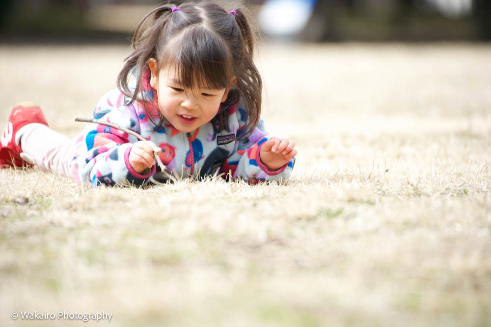 荒川区の公園での子ども写真撮影