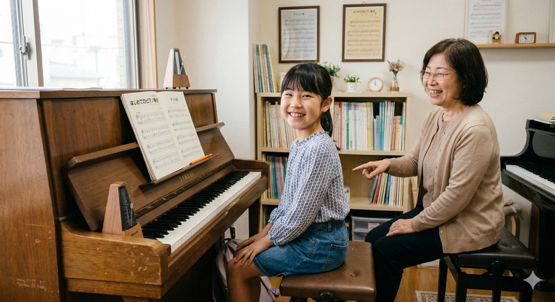 荒川区 ピアノ教室 写真撮影