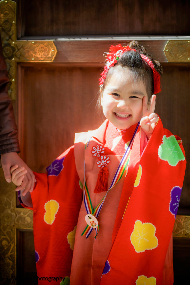 台東区の神社での七五三撮影